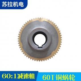 60:1减速机 60T铜蜗轮